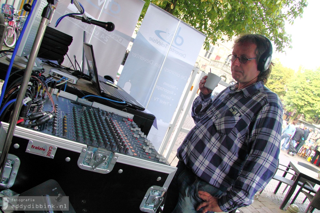 2011-08-07 DeventerRTV - live op de Boekenmarkt, Deventer 006